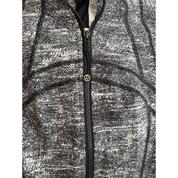 LULULEMON WOMENS DEFINE JACKET GRAY WHITE BLACK SZ 6 FULL ZIP - Picture 2 of 4